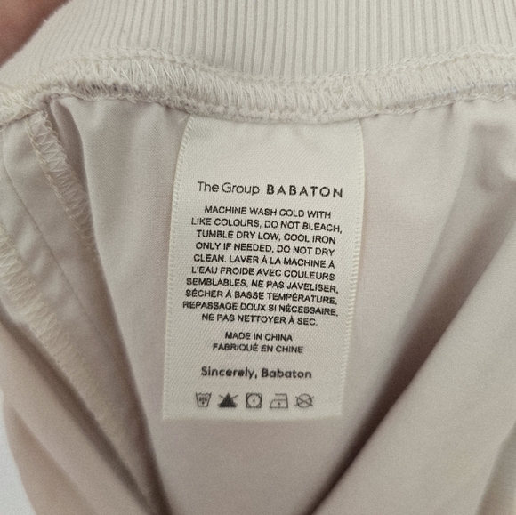 ARITZIA BABATON The Group Arrow Woven Joggers Cinch Hem Casual Pants XL - Picture 11 of 11